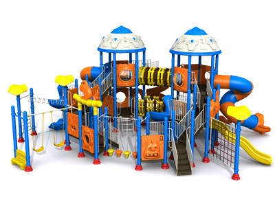 Zona de juegos al aire libre de plástico personalizado para niños diversión TQ-JG108
